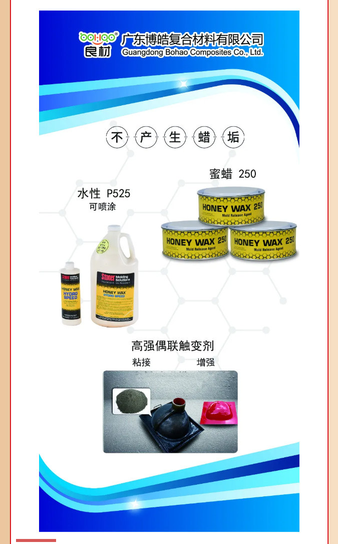 第26屆復材展廣東博皓熱推產(chǎn)品：美國Stoner脫模劑、高強偶聯(lián)觸變劑