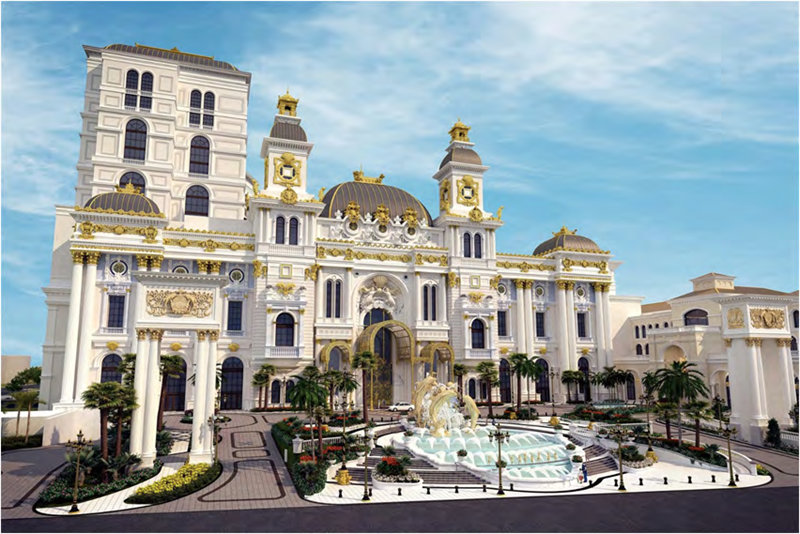 AOC力聯思阻燃樹脂應用案例:美國塞班島博華太平洋娛樂度假村建筑內外墻飾件、雕塑